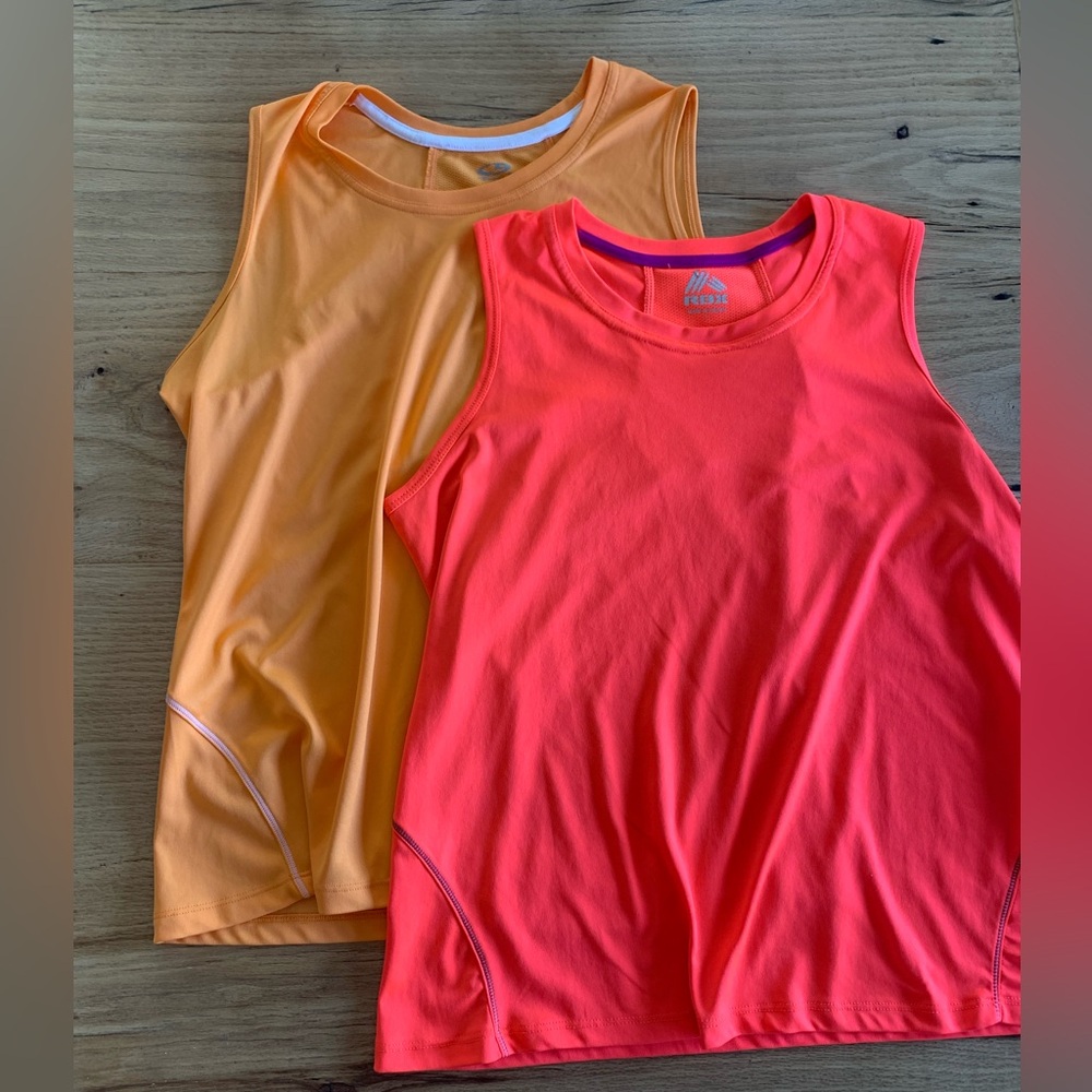 RBX Champion Two Women’s Size L Running Shirts Sleeveless Preloved‎